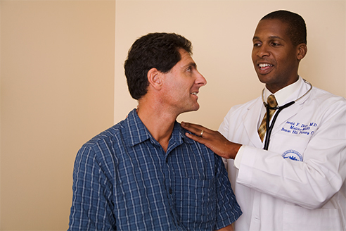 Doctor speaking with a patient Doctor speaking with a patient